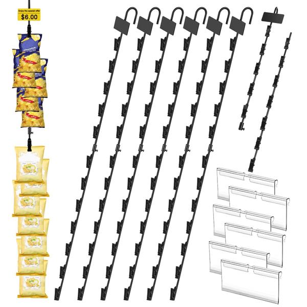 Imagem de Tiras de mercadorias penduradas Ngdiluxury Chip Display Rack 32cm