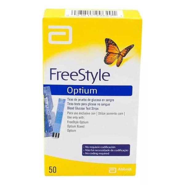 Imagem de Tiras Freestyle Optium 50 Tiras