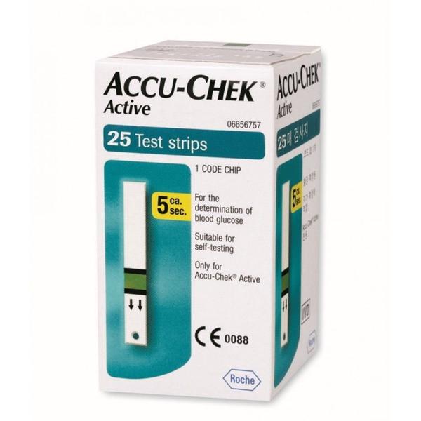 Imagem de Tiras Reagentes Accu-Chek Active com 25 Unidades