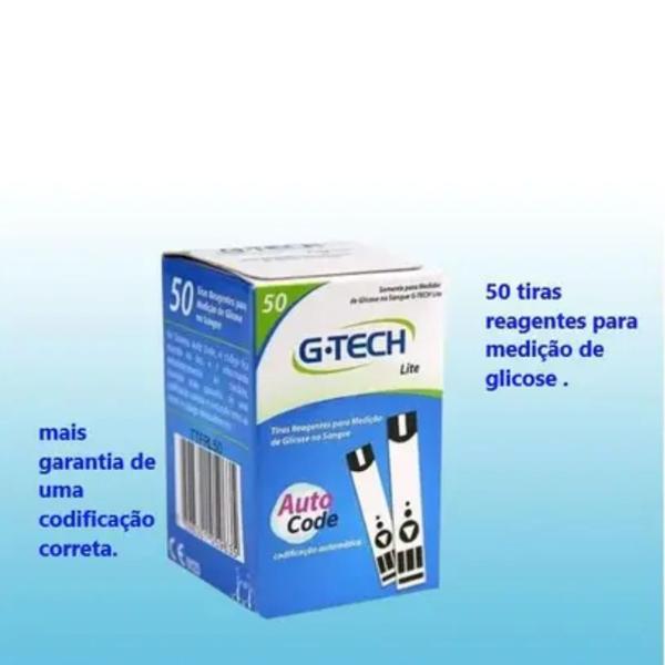 Imagem de Tiras Reagentes G-Tech Free lite 50 unidades