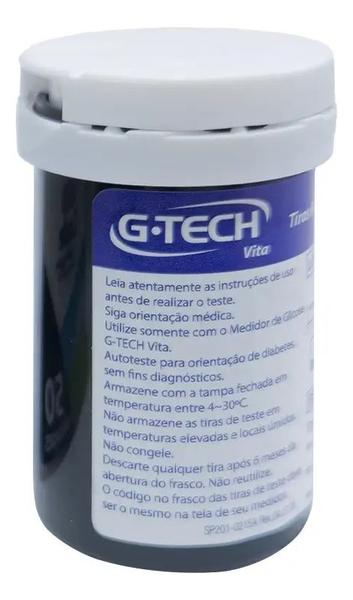 Imagem de Tiras reagentes Medir Glicemia Medir Diabetes Gtech Vita 50 Unidades