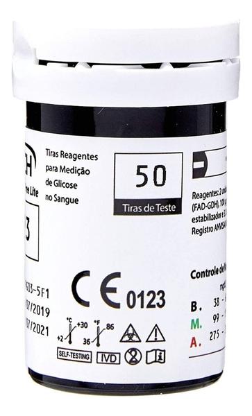 Imagem de Tiras Reagentes Para Medir Glicemia Capilar 50 Uni G-Tech Lite