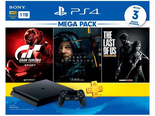 Playstation 4 Pro 1TB 1 Controle Sony - com 1 Jogo - Outros Games - Magazine  Luiza