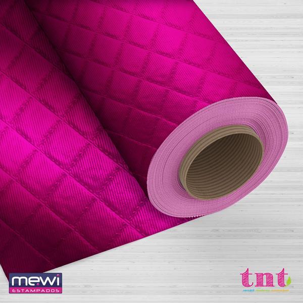 Imagem de Tnt Estampado Metalizado - Matelasse Pink 00080A