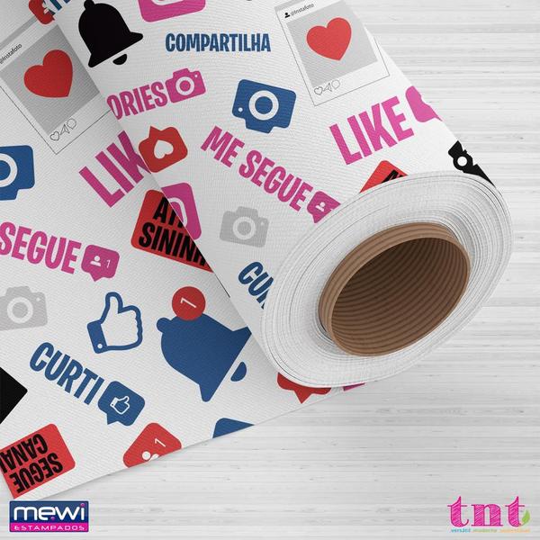 Imagem de Tnt Estampado Redes Sociais Branco