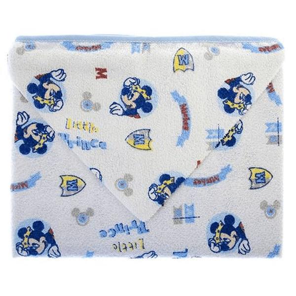 Imagem de Toalha Banho Bebe Forro Fralda DISNEY AZUL MICKEY 70 x 90