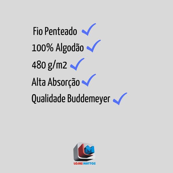 Imagem de Toalha Banho Buddemeyer Fio Penteado Canelado 100% Algodão