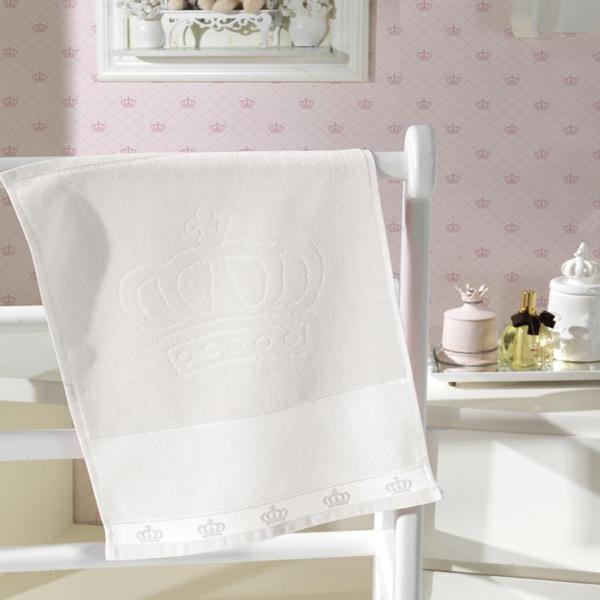 Imagem de Toalha Banho Dohler Jacquard Para Bordar Baby Classic Coroa