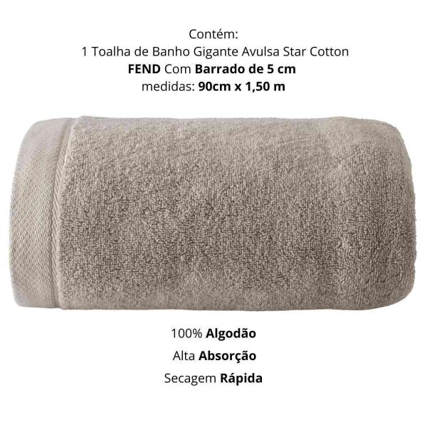 Imagem de Toalha Banho Gigante Kacyumara Avulsa Star Cotton 430G Fend