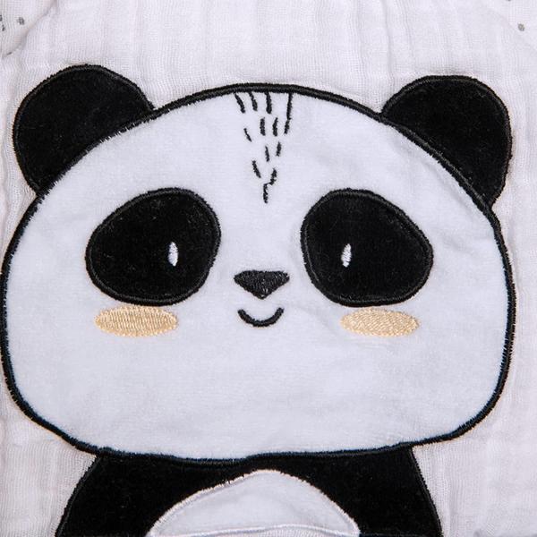 Toalha Banho Soft Papi Friends C/Capuz Bordado Panda Ben Imagem de Toalha Banho Soft Papi Friends C/Capuz Bordado Panda Ben