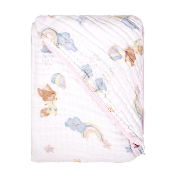 Imagem de Toalha com capuz de canto - baby joy soft - estampado  760795 - incomfral 