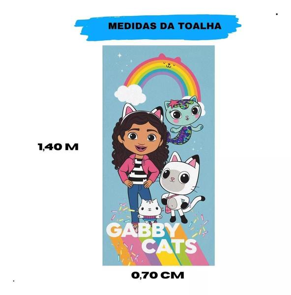 Imagem de Toalha De Banho Aveludada 70X140Cm Personagens Gabby Lepper