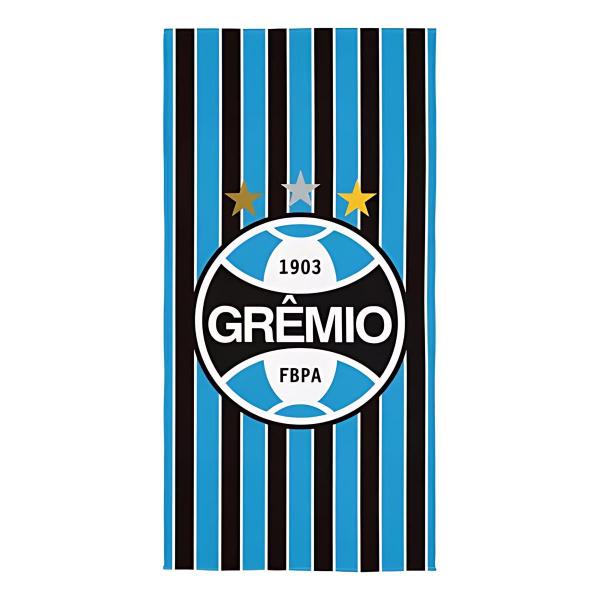 Imagem de Toalha de Banho Aveludada Transfer Grêmio 70x140cm