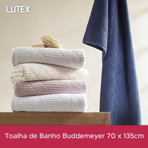 Imagem de Toalha de Banho Avulsa Buddemeyer 100% Algodão Fibra Longa Jacquard 70 x 135 - Felpuda Macia Grossa