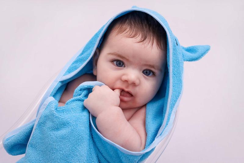 Imagem de Toalha De Banho Bebe Capuz Orelhinha Infantil Bordado