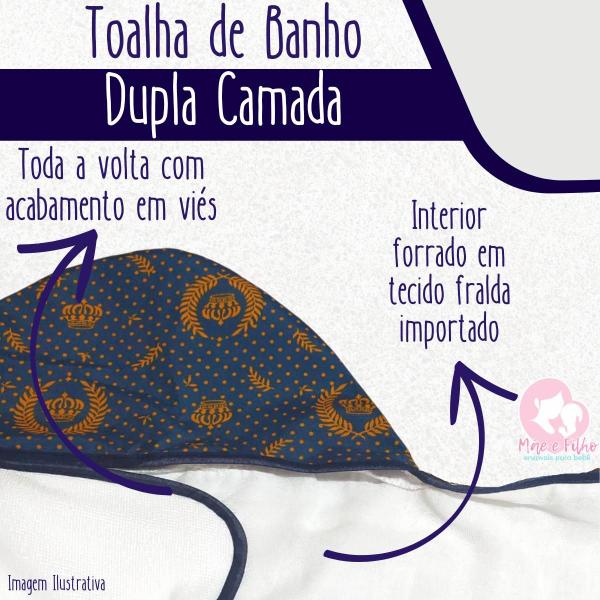 Imagem de Toalha de Banho Bebê Dupla Camada 100% Algodão - Mãe e Filho Enxovais