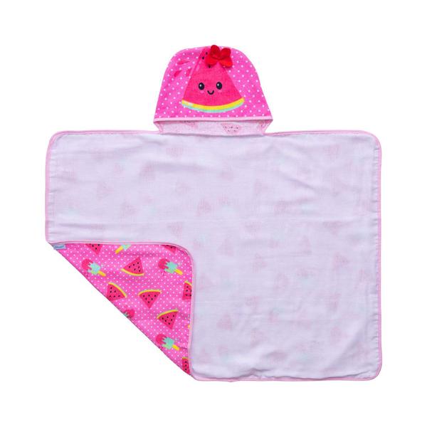 Imagem de Toalha de banho bebê estampada c/ capuz bichinhos-baby joy