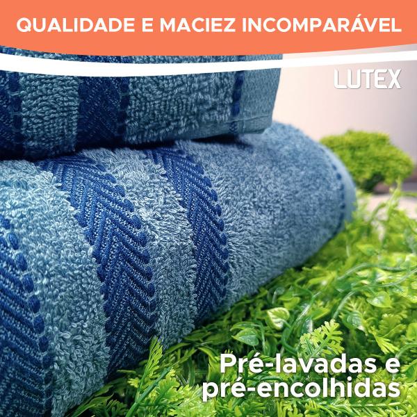 Imagem de Toalha de Banho Corttex Asti Jacquard Alta Absorção 100% Algodão Pré-Lavada Pré-Encolhida 70 x 140