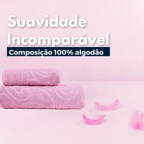 Imagem de Toalha de Banho e Rosto Grossa 100% Algodão Suave e Macia