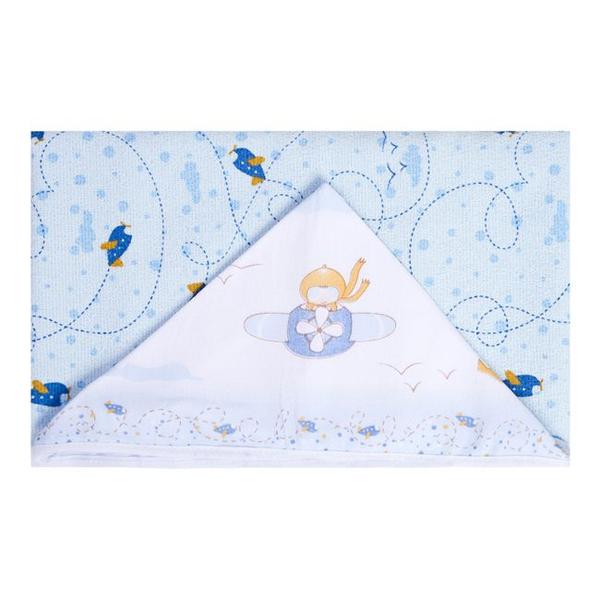 Imagem de Toalha de Banho Estampada Felpuda Forro de Fralda Com Capuz Bebê Infantil 90x70cm Papi