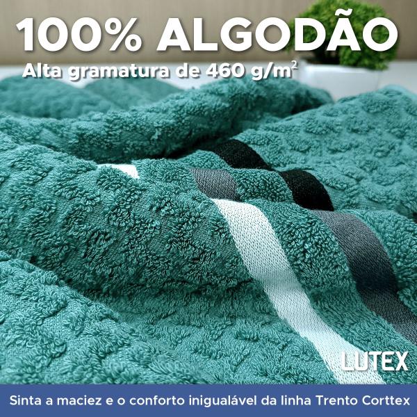 Imagem de Toalha de Banho Gigante Banhão Corttex Trento Jacquard Alta Absorção Algodão Macia 80 x 150cm