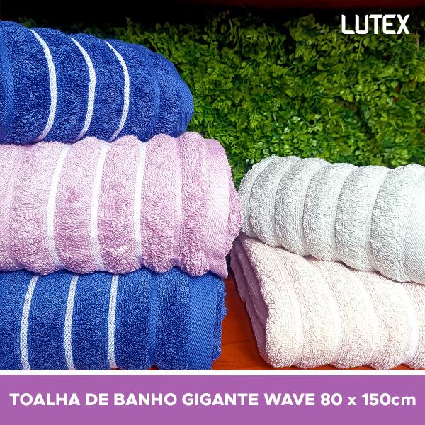 Imagem de Toalha de Banho Gigante Banhão Corttex Wave 100% Algodão Alta Absorção Volumosa Ultra Macia 80 x 150