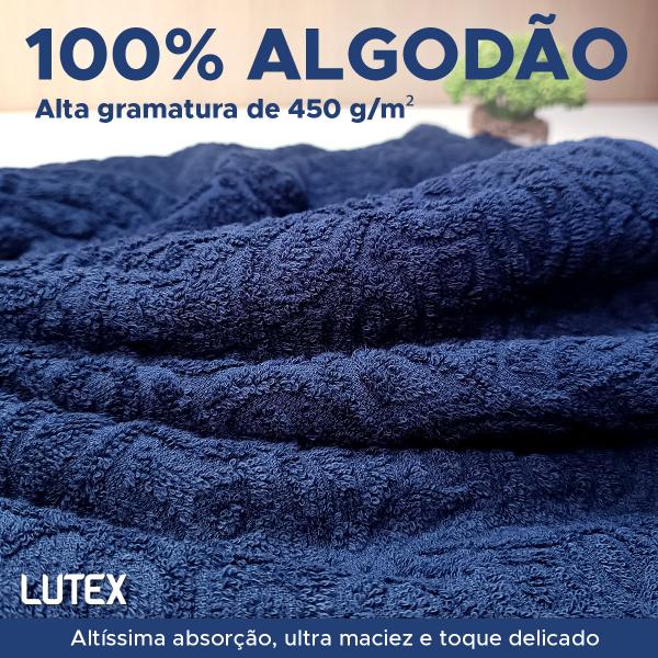 Imagem de Toalha de Banho Gigante Dohler Provença Jacquard 100% Algodão Banhão Macia Textura 90 x 150 cm