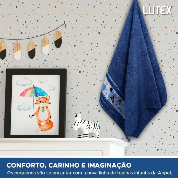 Imagem de Toalha de Banho Infantil Appel Soft Kids 100% Algodão - Estampada Felpuda Colorida Macia 68 x 110cm