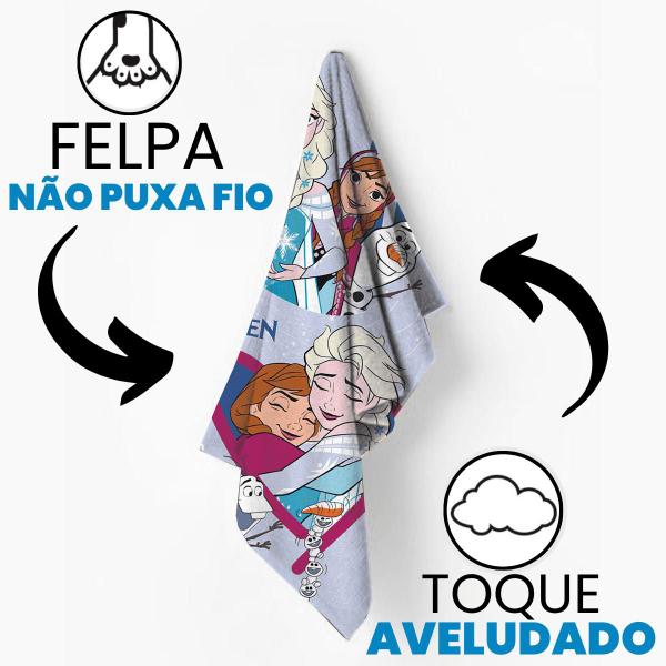 Imagem de Toalha De Banho Infantil Aveludada Praia Piscina Personagens