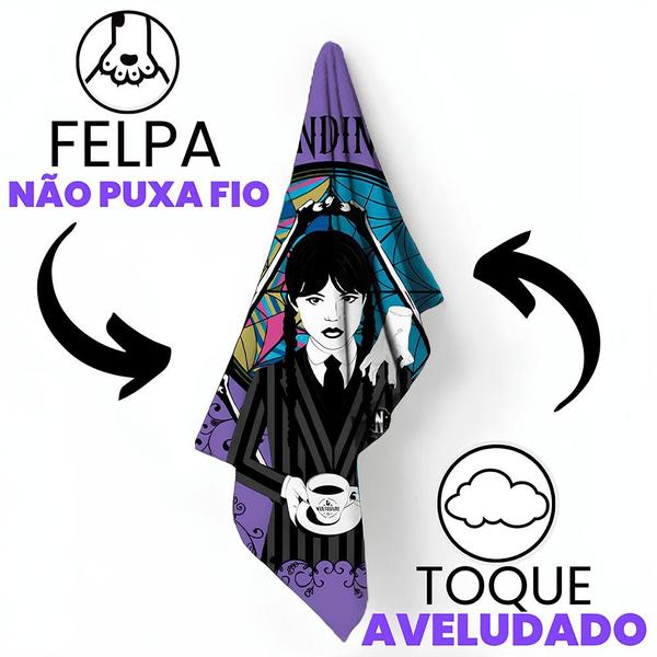 Imagem de Toalha De Banho Infantil Aveludada Praia Piscina Personagens