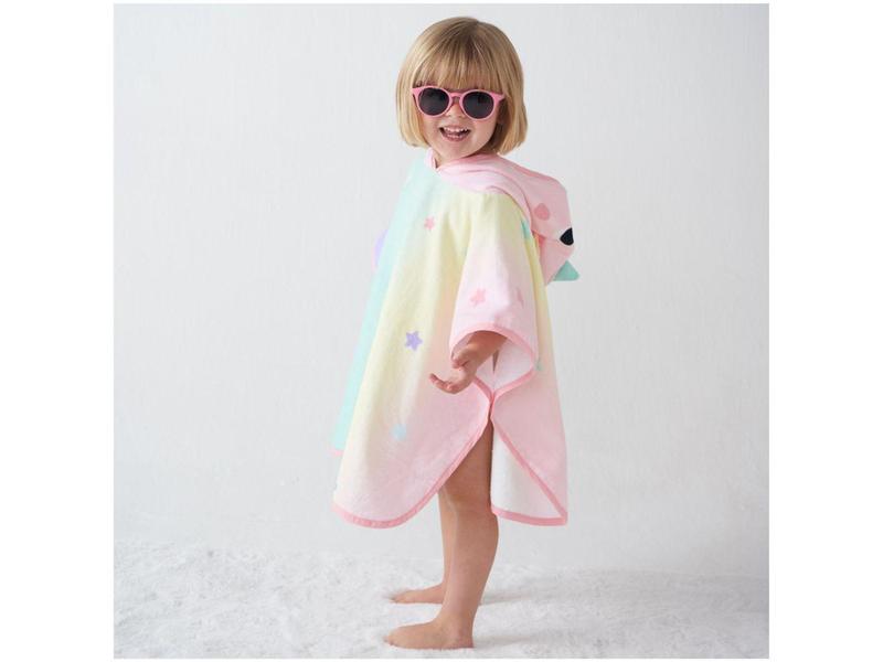 Imagem de Toalha de Banho Infantil Buba 100% Algodão Poncho Unicórnio Pink