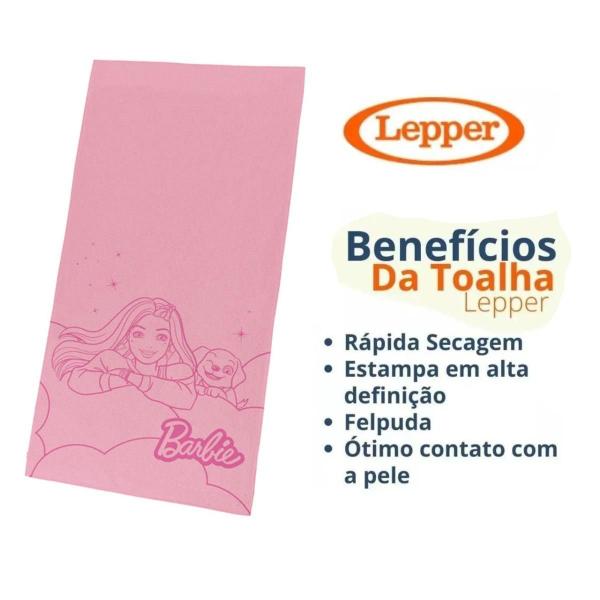 Imagem de Toalha de Banho Infantil Felpuda Estampada 70x135cm Lepper