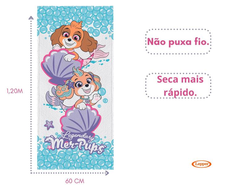 Imagem de Toalha de banho infantil felpuda personagens-lepper