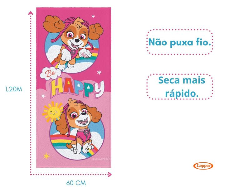 Imagem de Toalha de banho infantil felpuda personagens-lepper