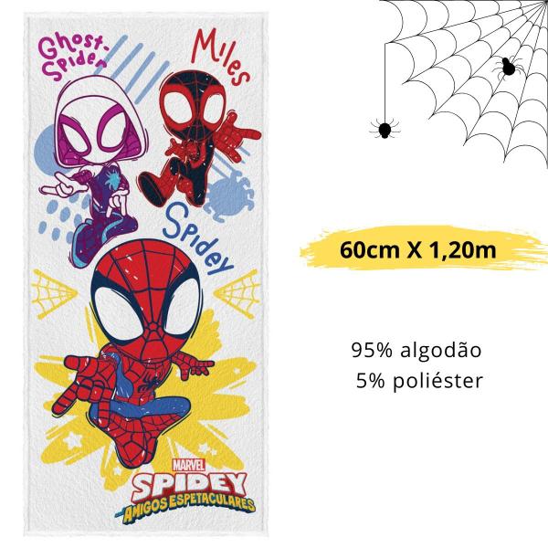 Imagem de Toalha De Banho Infantil Felpuda Spidey Amazing Friends