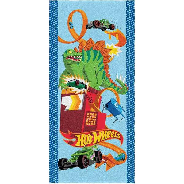 Imagem de Toalha De Banho Infantil Hot Wheels Lepper Kids 120x60cm