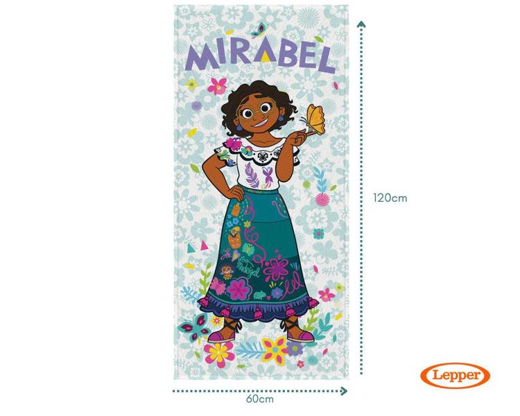 Imagem de Toalha de banho infantil lepper encanto mirabel - disney