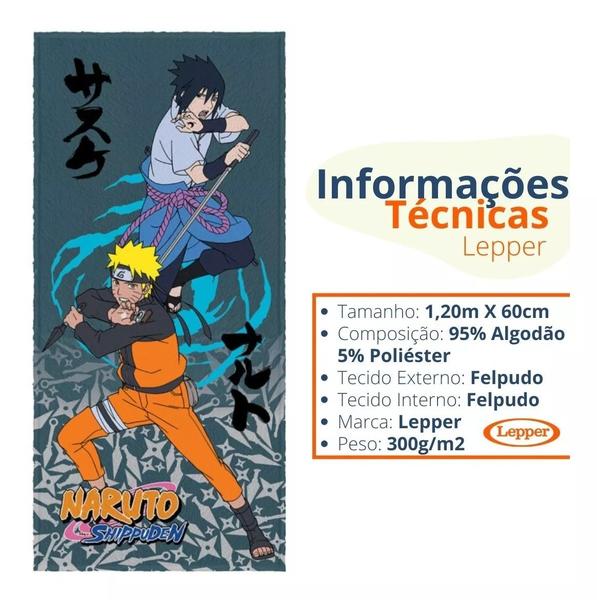 Imagem de Toalha De Banho Infantil Naruto Algodão Lepper