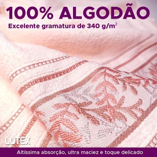 Imagem de Toalha de Banho Karsten Softmax 100% Algodão - Barra em Floral Grossa Macia Antipilling - 70 x 135