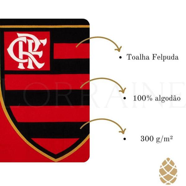 Imagem de Toalha De Banho Oficial Time Flamengo 70X130Cm Buettner