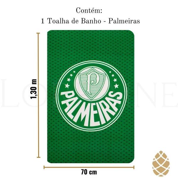 Imagem de Toalha De Banho Oficial Time Palmeiras 70X130Cm Buettner