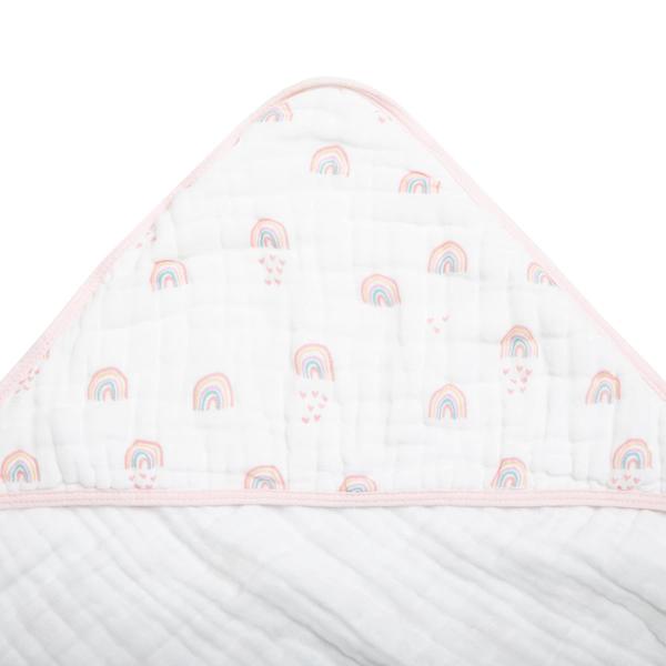 Imagem de Toalha de Banho Papi Soft C/Capuz Estampado para Bebê 80cm X 80cm Contém 01 Un