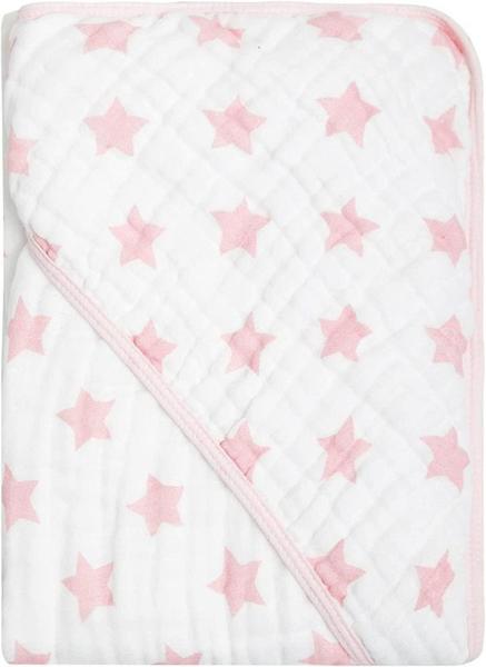 Imagem de Toalha De Banho Papi Soft Com Capuz Estampada 80Cm X 80Cm - Star Rosa - A japonesa