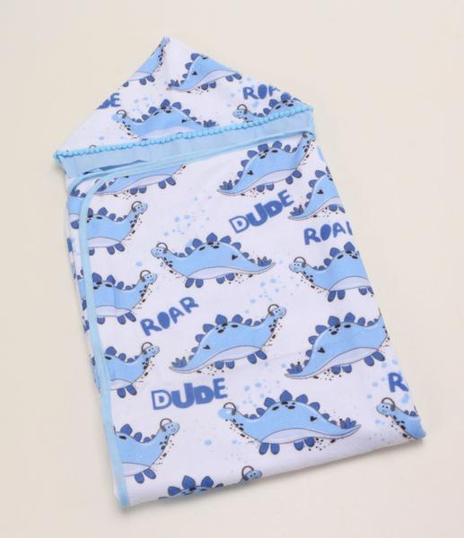 Imagem de Toalha De Banho Para Bebe Estampada Com Capuz Menino Menina