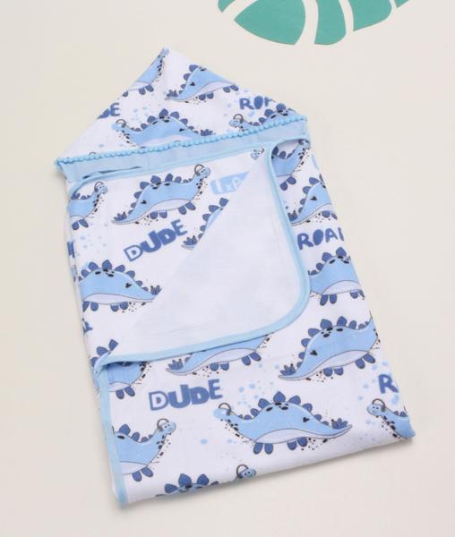 Imagem de Toalha De Banho Para Bebe Estampada Com Capuz Menino Menina