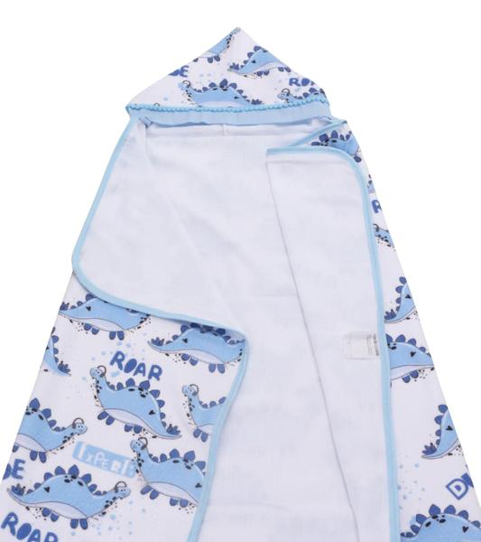 Imagem de Toalha De Banho Para Bebe Estampada Com Capuz Menino Menina