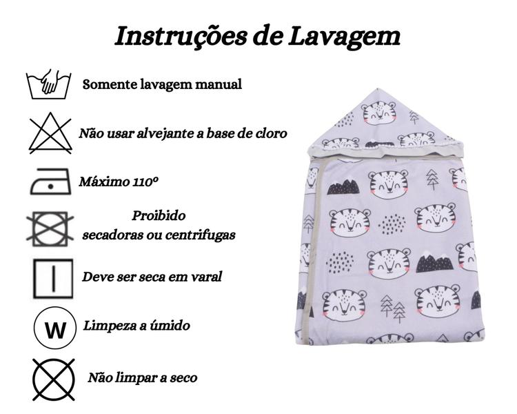 Imagem de Toalha De Banho Para Bebe Estampada Com Capuz Menino Menina