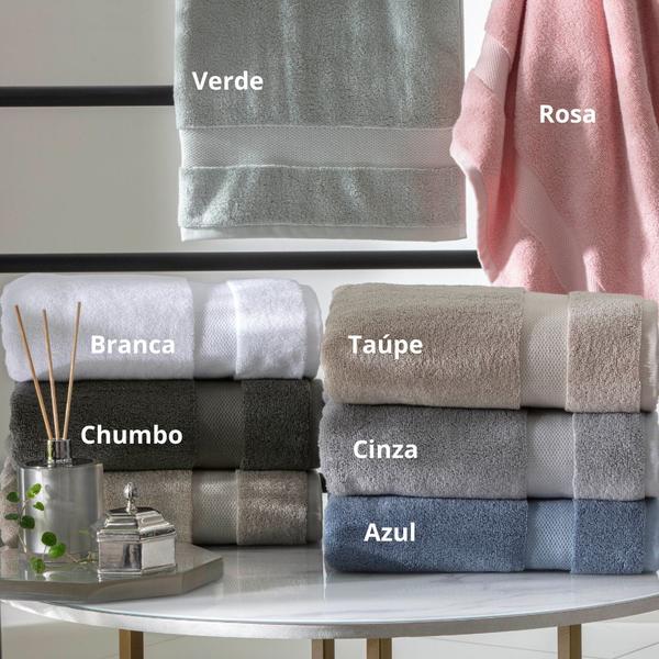 Imagem de Toalha de Banho Super Soft Zero Twist Corttex 70x140cm Chumbo