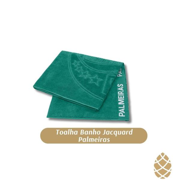 Imagem de Toalha De Banho Time Jacquard Palmeiras Buettner Esmeralda