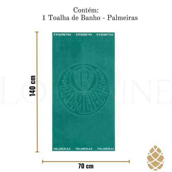 Imagem de Toalha De Banho Time Jacquard Palmeiras Buettner Esmeralda